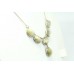 Handmade 925 Sterling Silver natural Cat's eye Gem stone chain Necklace